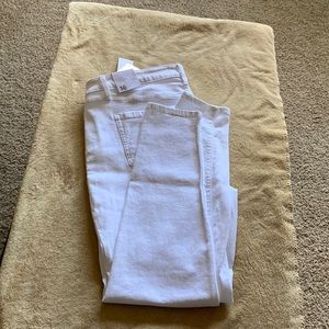 Lane Bryant White Skinny Jeans 16